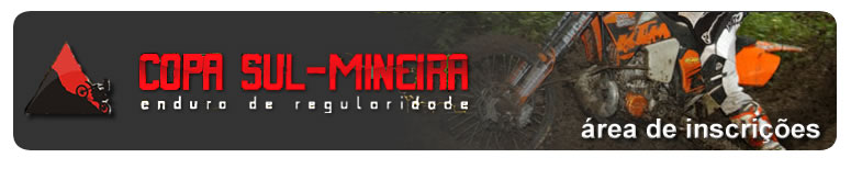 Copa Sul-Mineira de enduro de regularidade - Área de inscrições